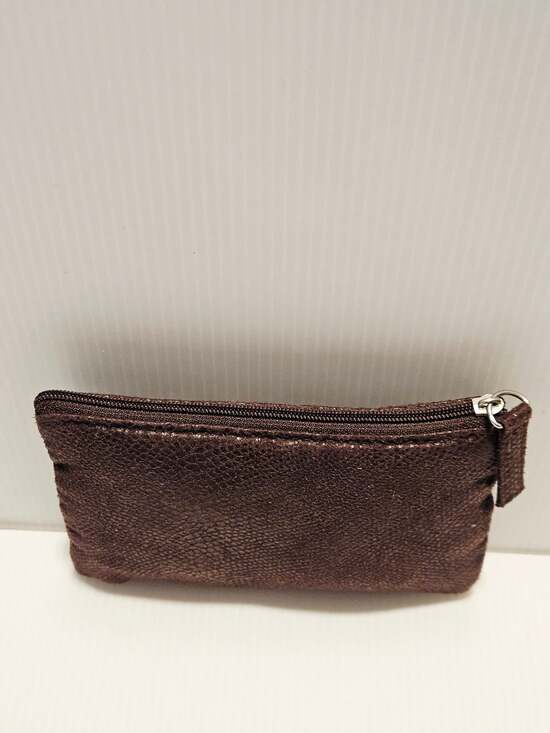 Laura Mercier Metallic Brown Pouch Makeup Cosmetic Bag - Picture 9 of 12